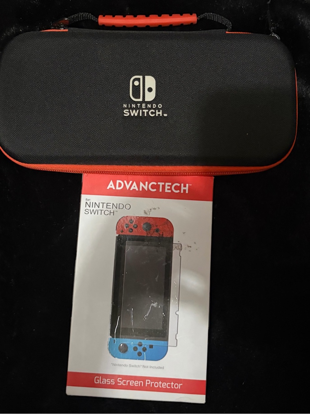 Nintendo Switch Carrying Case and Nintendo glass screen protector NEW